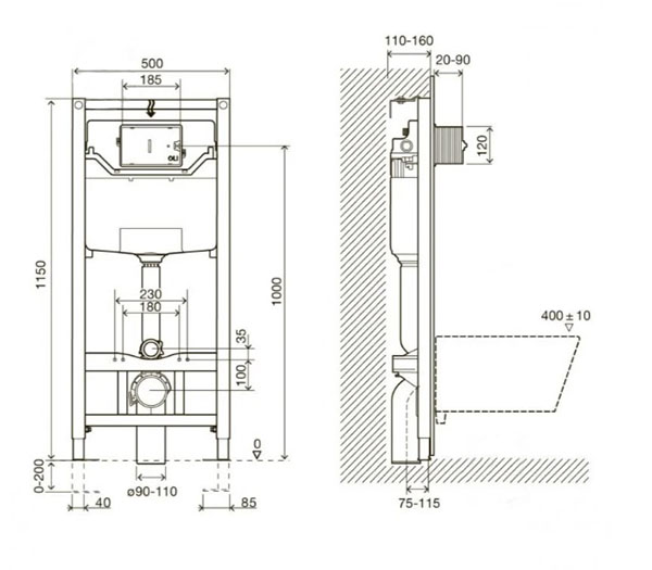 Комплект инсталляции Imprese 3в1 i8109