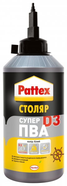 Клей для деревини Pattex Super PVA D3 750 г 