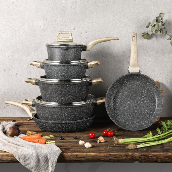 Ківш з кришкою Eco Petra 16 см KN91631 Kohen