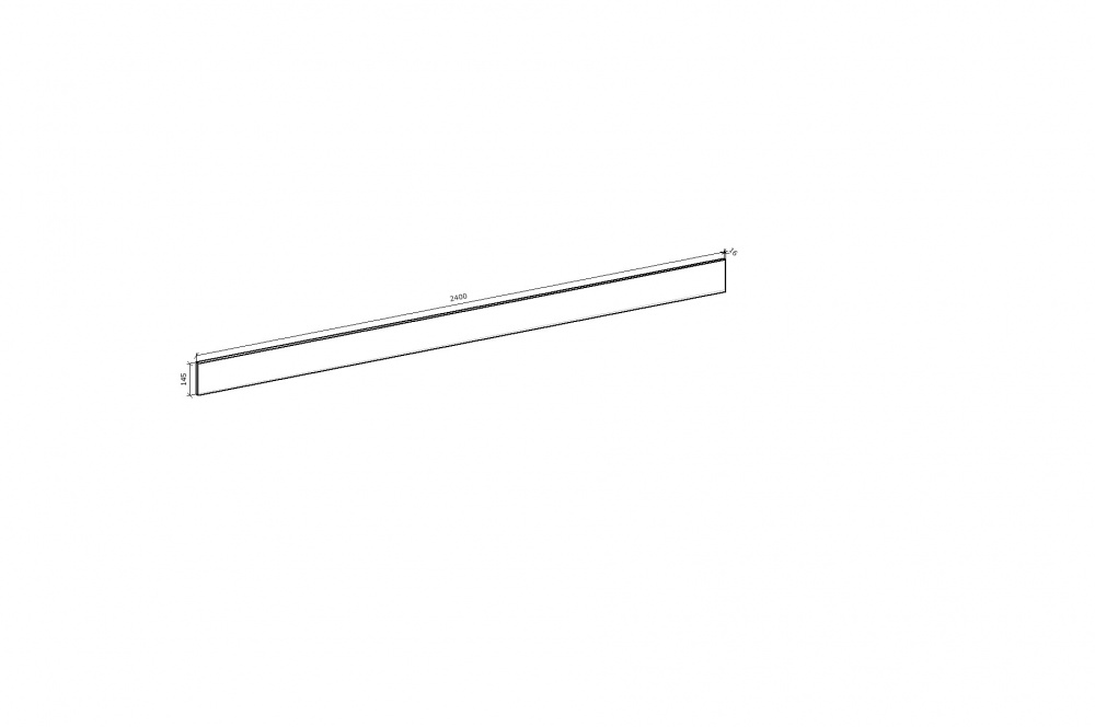 Цоколь на кухню без профиля Оптимум ЛДСП