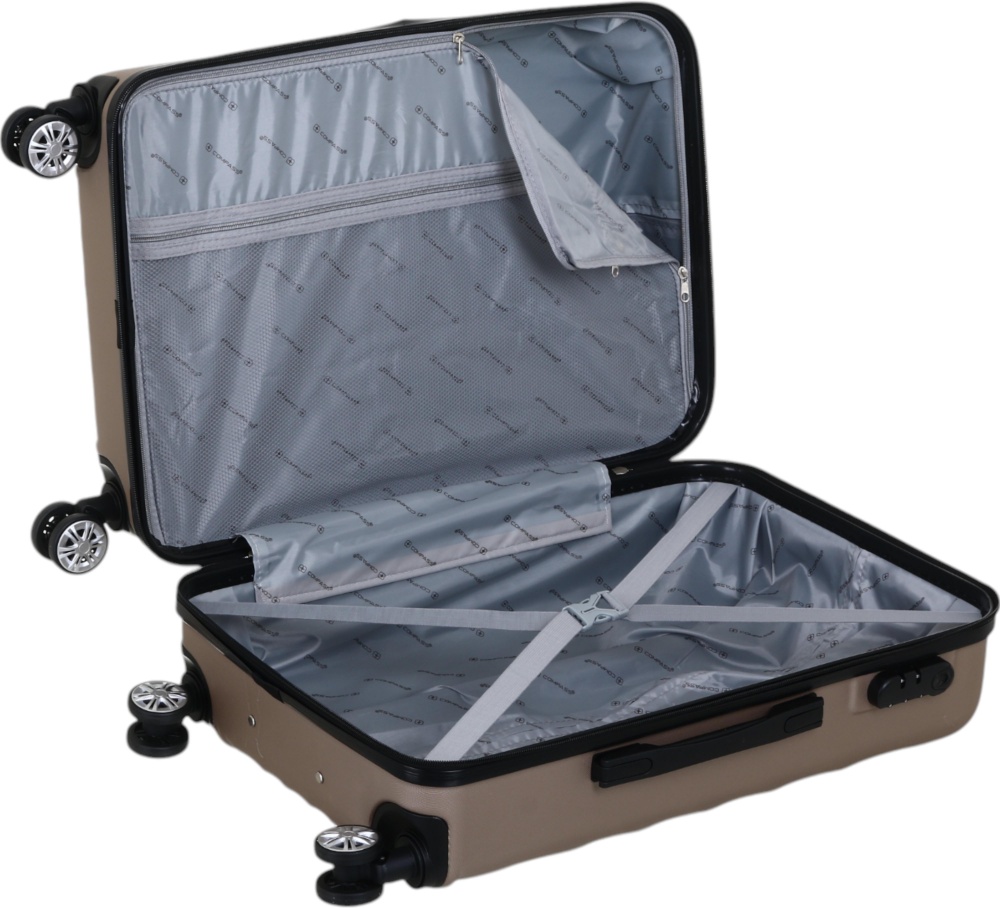 Чемодан Compass №LS080609 M 68 л капучино 60x44x26 см