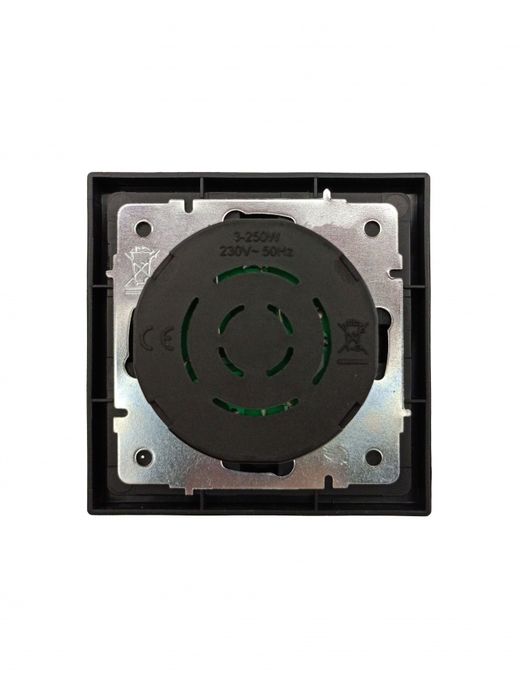 Механізм світлорегулятора HausMark Juna 250 Вт 20 IP чорний