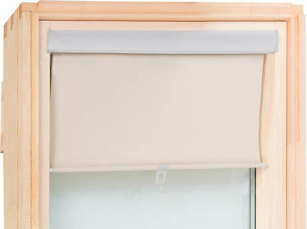 Окно мансардное с окладом, шторкой и XIT-L2 Optilight ProfiDecor 78x118