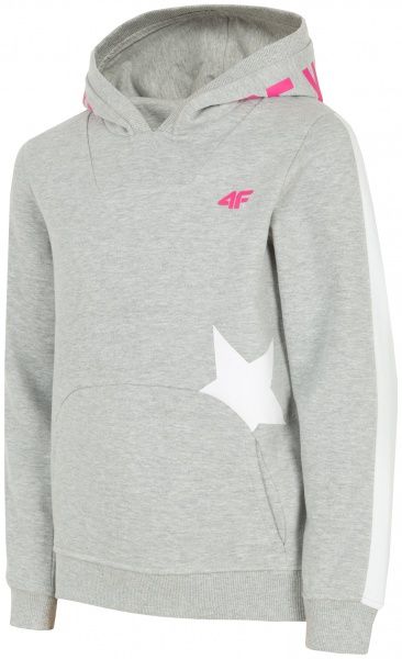 Джемпер 4F HJZ19-JBLD001-27M р. 128 светло-серый