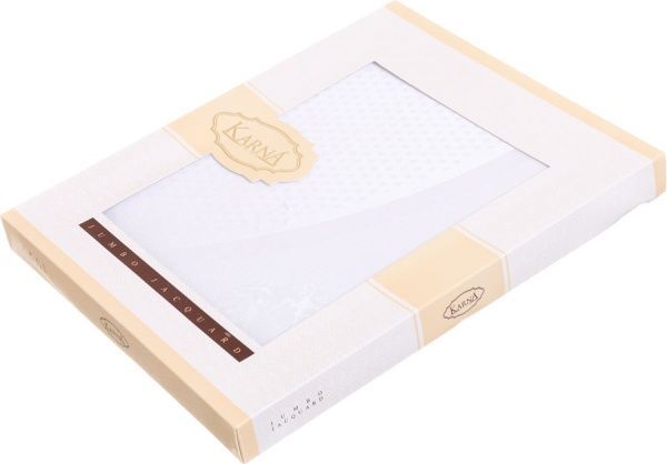 Скатерть Caramel d160 белый Karna 