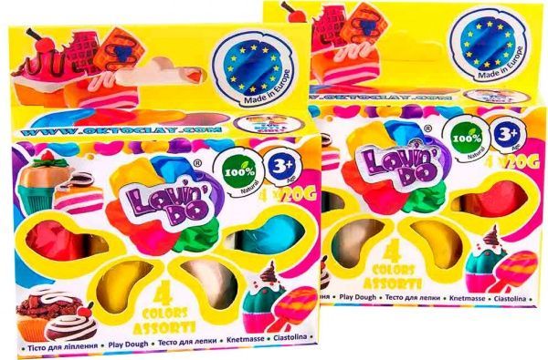 Тісто для ліплення Асорті 4 кольори 41027