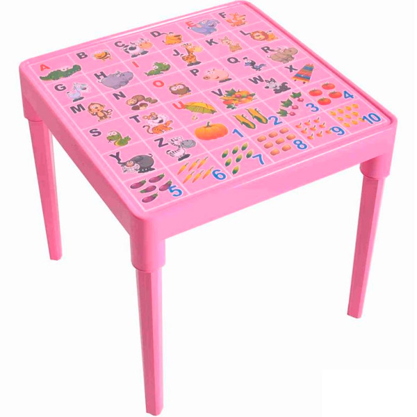 Стіл Алеана Абетка українська рожевий