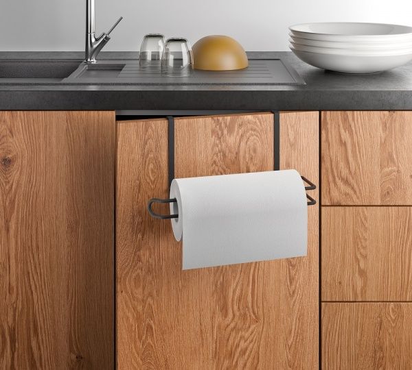 Тримач паперових рушників Metaltex 361135 Easy-Roll Lava чорний