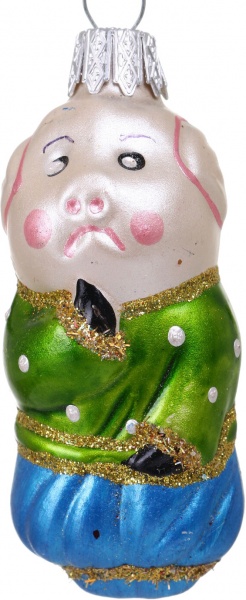 Декорация новогодняя Формовая игрушка в ассортименте 7 см 