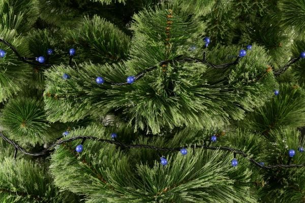 Электрогирлянда линейная внутренняя встроенный светодиод (LED) 48 ламп 2,4м Жемчужные шарики LDBL048B-10-C 