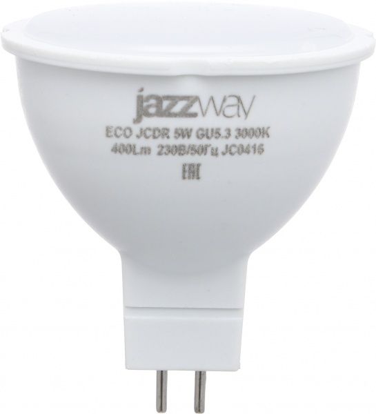 Лампа светодиодная Jazzway Pled Eco 5 Вт MR16 матовая GU5.3 220 В 3000 К 1037077 