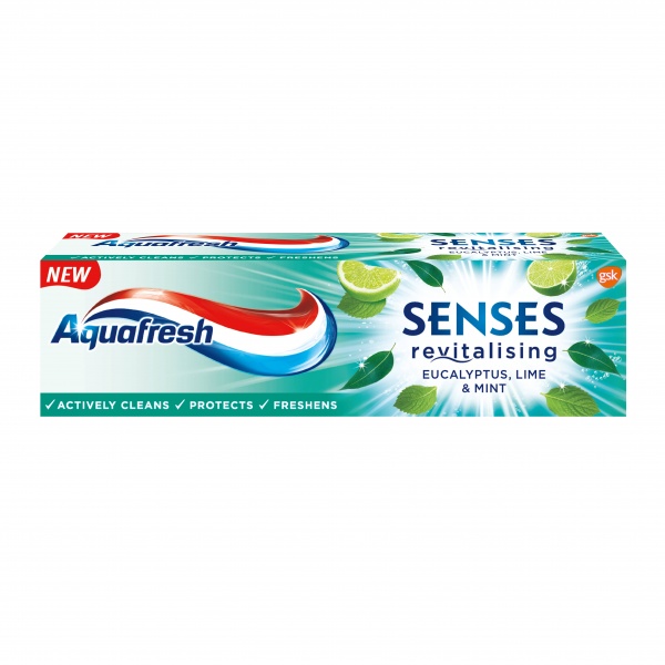 Зубная паста Aquafresh Senses Эвкалипт, лайм и мята 75 мл