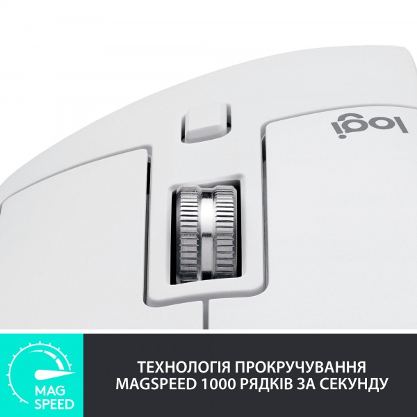 Мышка Logitech MX Master 3S Perfomance Wireless Mouse white (910-006560) 