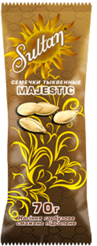 Насіння гарбуза ТМ Sultan смажене підсолене 70 гр 4820134850021