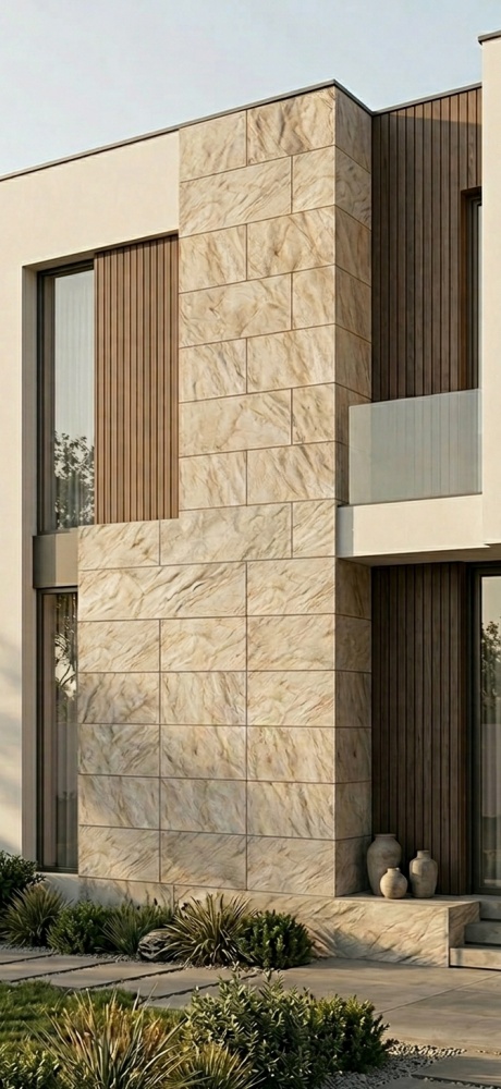 Термопанель Senaform скала светло-бежевый 500x1200х20 мм 933-203