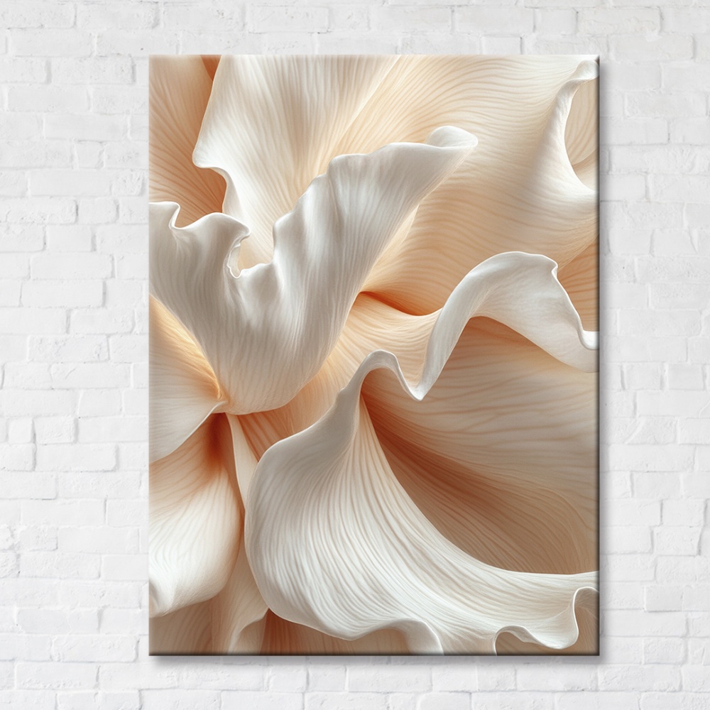 Картина на холсте Лепестки с белой рамкой 75x100 см Brushme FNK0122025_RN53-17