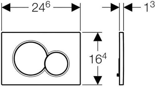 Панель змиву Geberit Sigma 01 (115.770.DT.5)