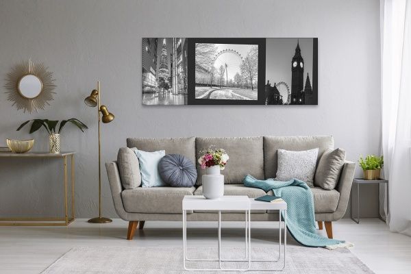 Репродукция AF London BW Set 03 50x150 см RozenfeldArt 