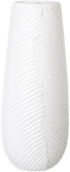 Ваза керамическая белая 13x32 см Dehua