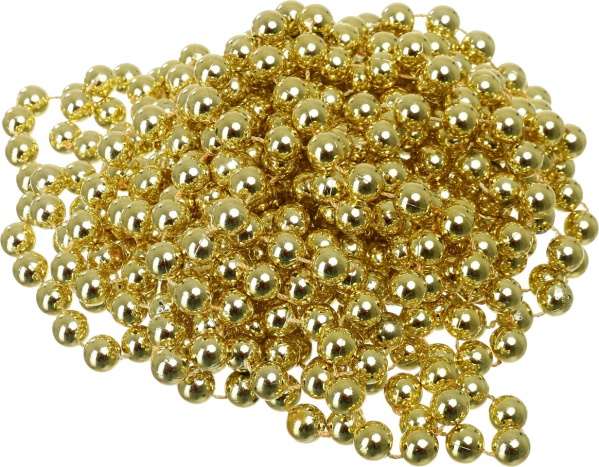 Бусы для елки 6 цветов 12 мм 8 м в ассортименте