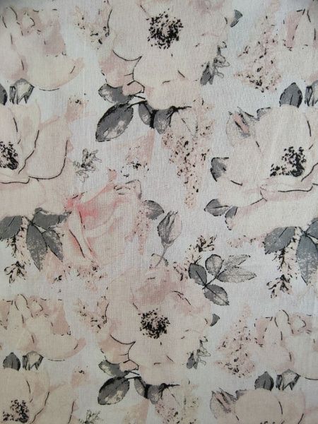 Комплект постельного белья Цветы розовые 2,0 белый с рисунком UP! (Underprice) 