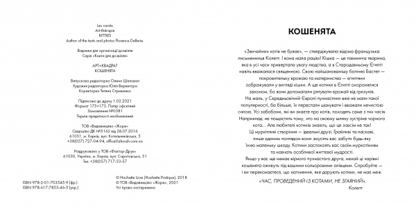 Книга-раскраска «Арт-квадрат. Кошенята» 978-617-7853-46-5