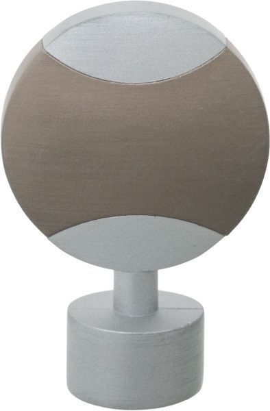 Наконечник Gardinia Kira Диск d19 мм срібний 2 шт. 