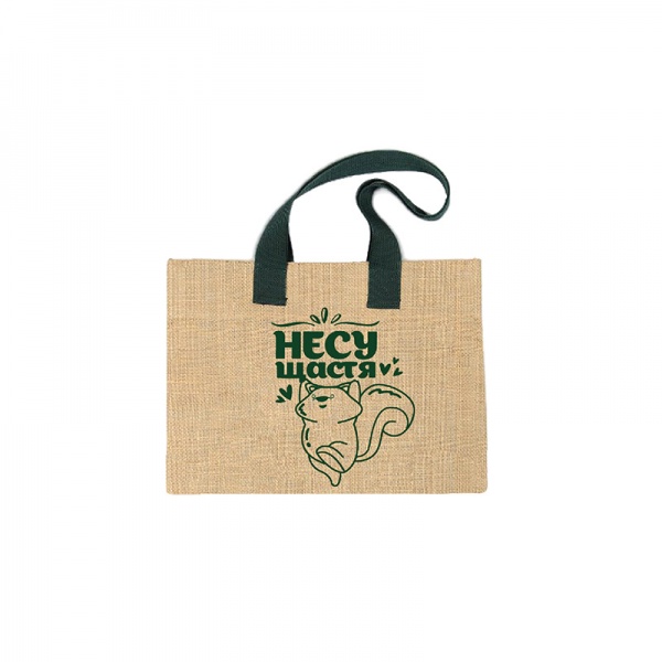 Сумка Несу щастя М Takasumka 25x35x12 мм бежево-зеленый