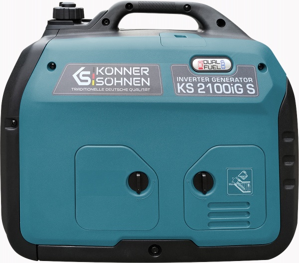 Электрогенераторная установка Konner&Sohnen 1,8 кВт / 2 кВт 230 В KS 2100iG S бензин/газ