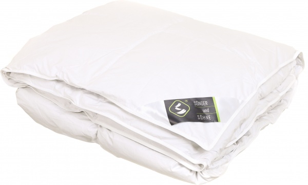 Ковдра пухова Flaum 200x220 см Songer und Sohne білий