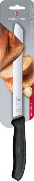 Нож кухонный SwissClassic Bread and Pastry 21 см Черный 6.8633.21B Victorinox