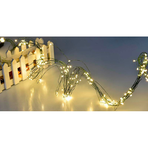 Гирлянда-штора LED 700 ламп 2.5 м тепло-белая
