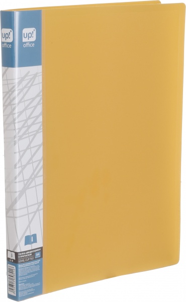 Папка A4 с боковым прижимом Clip B желтый UP! (Underprice)