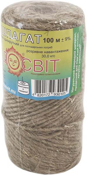 Шпагат Радосвіт лляний 2 мм 100 м