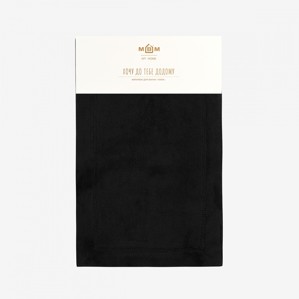 Коврик для ванной комнаты MVM Лиман 60x90 см BM-02 M Black