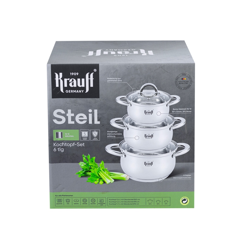 Набор посуды Krauff Steil 6 предметов 26-238-078