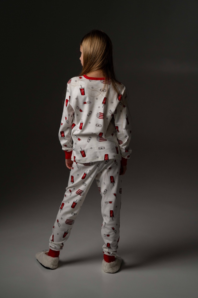 Пижама для девочек German Volf принт кока-кола р.104-110 молочный/с принтом 25124