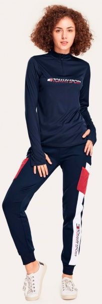 Джемпер Tommy Hilfiger 1/4 ZIP BASE LAYER TEE S10S100296401 р. M темно-синий