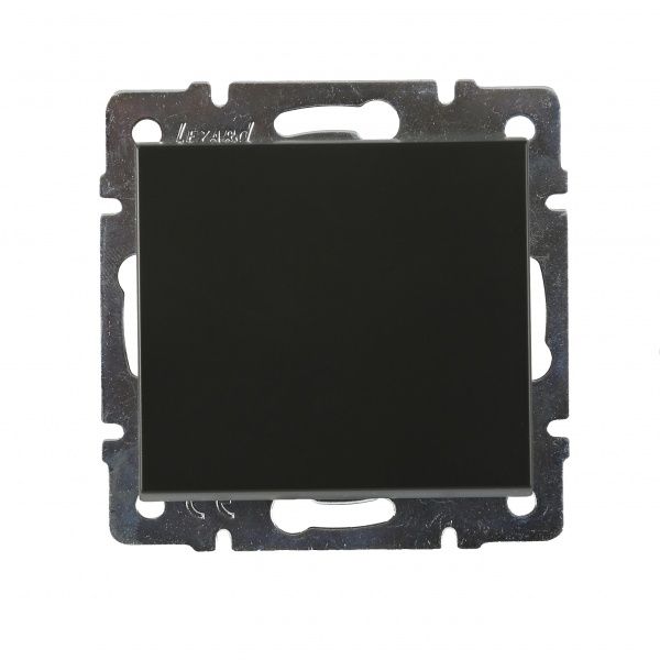 Выключатель одноклавишный Lezard Rain 10 А антрацит 703-4288-100
