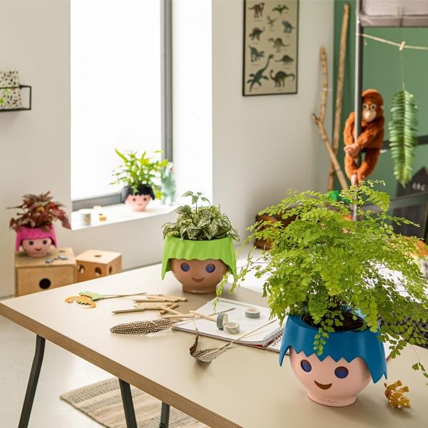 Кашпо пластиковое Lechuza OJO для детей круглый 0,25л синий 