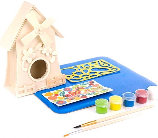 Игрушечный набор для творчества Masterpieces Works of Ahhh Мельница-скворечник 21415