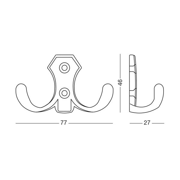 Гачок MVM Z-361 MA матовий антрацит