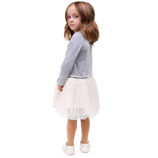 Сукня Sasha 4746 р.116 сірий/молочний 