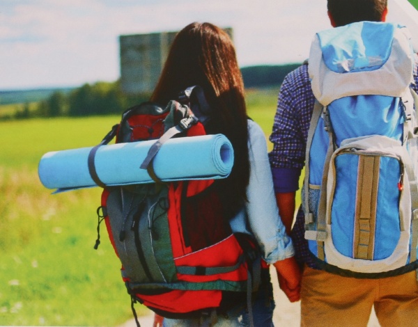 Килимок для йоги та фітнесу Lanor 1800х600х12 мм Карпати фіолетово-помаранчевий