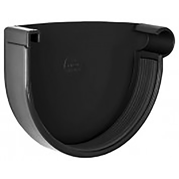 Заглушка желоба правая RAINWAY Rainway графитовая 130 мм графит 