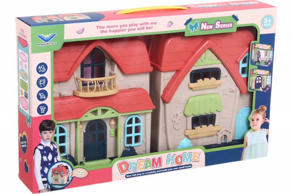 Будиночок для ляльок WENHAODA 17,5х16,5х8 см HSP1316206
