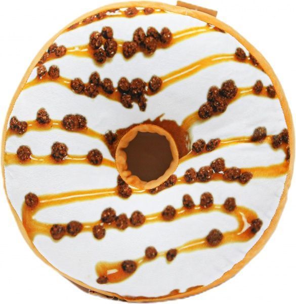 Подушка декоративная Пончик 36x36 см карамель Анна 