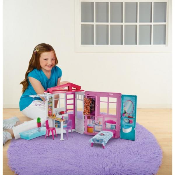 Будиночок для ляльок Barbie портативний розкладний FXG54