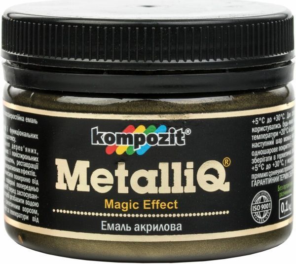 Эмаль акриловая MetalliQ Kompozit римское золото 0,086 л
