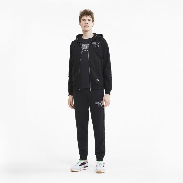 Джемпер Puma ATHLETICS FZ Hoodie 58345801 р. M черный